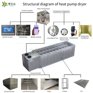  Apricot Heat Pump Dryer Dehydrator - Industrial Drying Machine